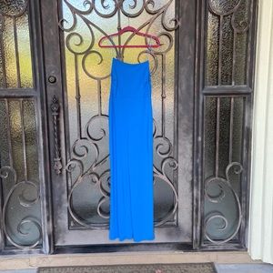 ZARA blue womens long slit jumpsuit size large (L)